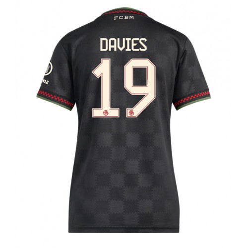 Stroje piłkarskie Bayern Munich Alphonso Davies #19 Koszulka Trzeciej dla damskie 2025-26 Krótki Rękaw